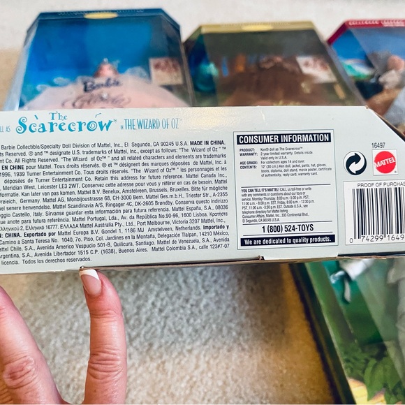 Vintage Barbie Collection Wizard of Oz New never opened in Boxes  1990's - Picture 16 of 16